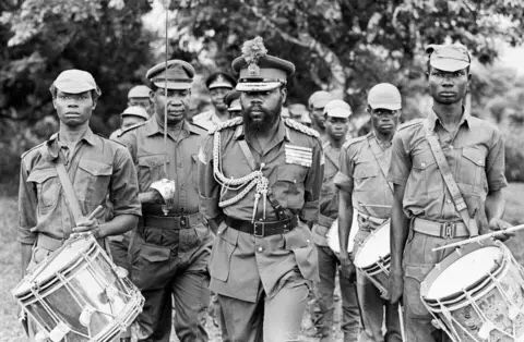 General Ojukwu and Drummers